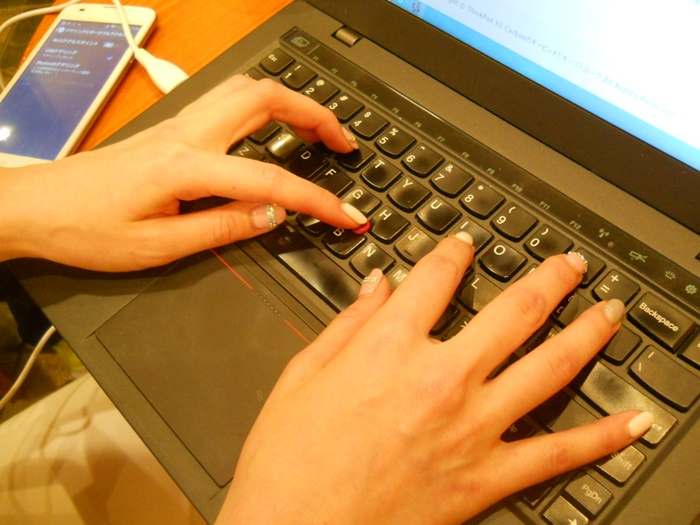 ThinkPad X1 Carbonのキーボードはフルサイズで打ちやすい